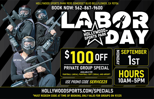 Labor Day Private Group Special - Monday September 1st