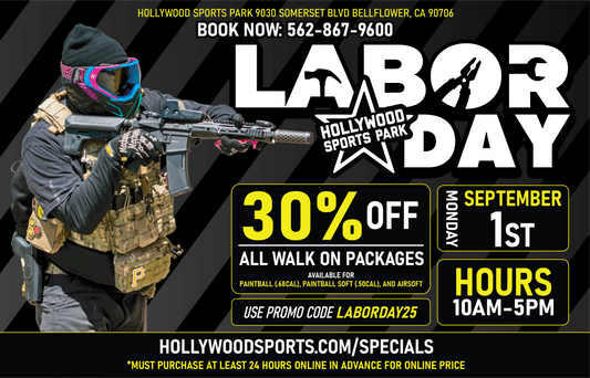 Labor Day Walk On Special - Monday September 1st