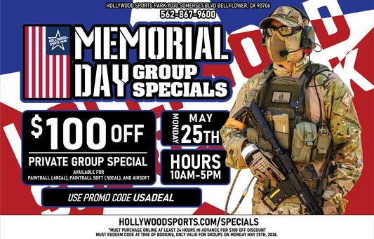 Memorial Day Private Group Special May 25th, 2026