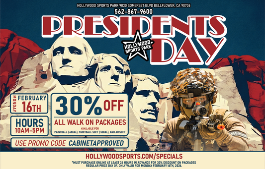 Presidents Day Walk On Special - February 16th, 2026