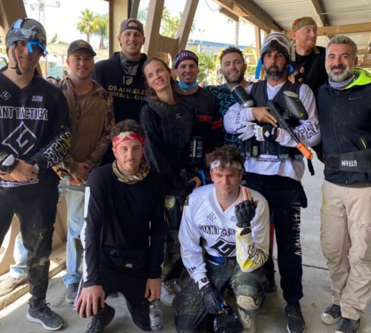 Jared Goff, Chainsmokers play Paintball with Bear Degidio at Hollywood Sports Park