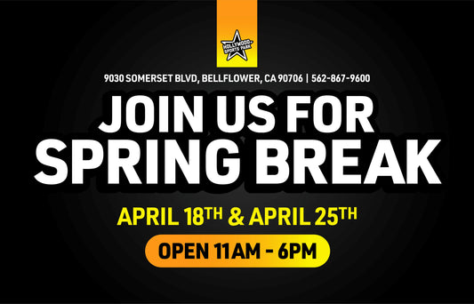 Join Us For Spring Break - April 18th & 25th